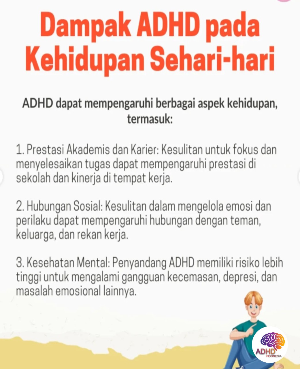 ADHD dan Hubungan Sosial Anak di Lingkungan Sekolah di Kabupaten Sinjai